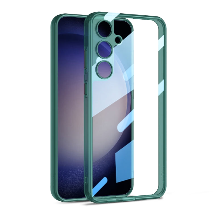 For Samsung Galaxy S24 5G GKK Space Frame Transparent PC + TPU Phone Case(Transparent Green) - Galaxy S24 5G Cases by GKK | Online Shopping South Africa | PMC Jewellery | Buy Now Pay Later Mobicred