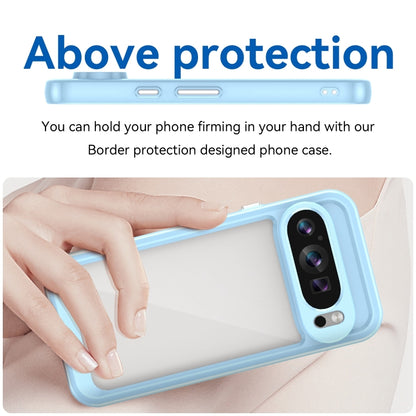 For Google Pixel 9 Colorful Series Acrylic Hybrid TPU Phone Case(Blue) - Google Cases by PMC Jewellery | Online Shopping South Africa | PMC Jewellery | Buy Now Pay Later Mobicred