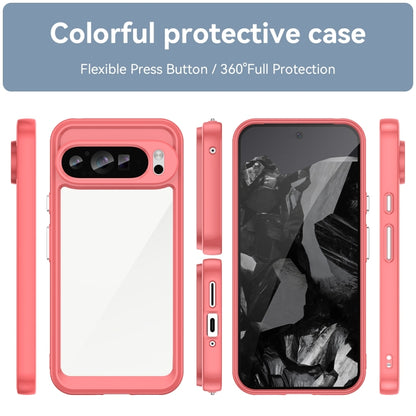 For Google Pixel 9 Pro Colorful Series Acrylic Hybrid TPU Phone Case(Red) - Google Cases by PMC Jewellery | Online Shopping South Africa | PMC Jewellery | Buy Now Pay Later Mobicred