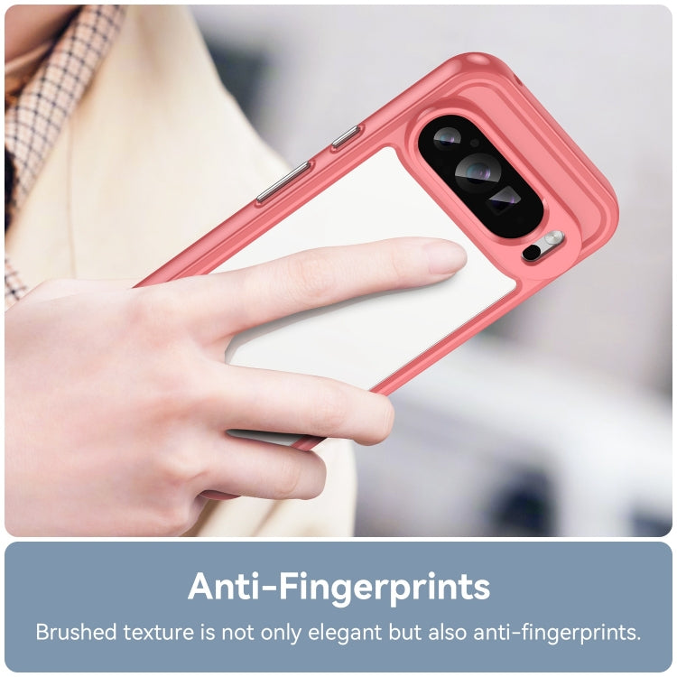 For Google Pixel 9 Pro Colorful Series Acrylic Hybrid TPU Phone Case(Red) - Google Cases by PMC Jewellery | Online Shopping South Africa | PMC Jewellery | Buy Now Pay Later Mobicred