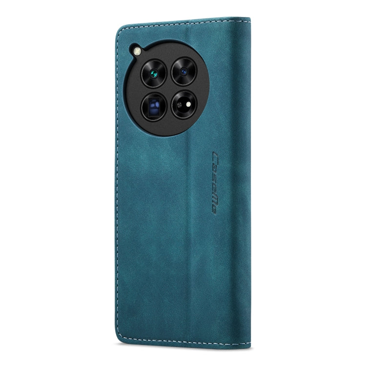 For OnePlus 12 CaseMe 013 Retro Frosted Flip Leather Phone Case(Blue) - OnePlus Cases by CaseMe | Online Shopping South Africa | PMC Jewellery | Buy Now Pay Later Mobicred