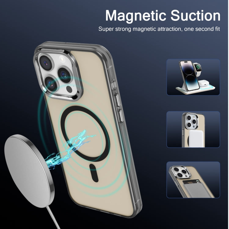 For iPhone 13 Pro Electroplated IMD Magsafe PC Hybrid TPU Phone Case(Black) - iPhone 13 Pro Cases by PMC TechLife | Online Shopping South Africa | PMC TechLife