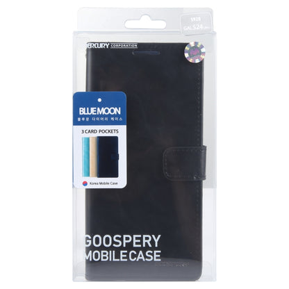 For Samsung Galaxy S24 Ultra 5G GOOSPERY BLUE MOON Crazy Horse Texture Leather Phone Case(Black) - Galaxy S24 Ultra 5G Cases by GOOSPERY | Online Shopping South Africa | PMC Jewellery | Buy Now Pay Later Mobicred