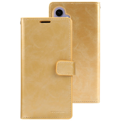 For Samsung Galaxy S24+ 5G GOOSPERY MANSOOR DIARY 9 Card Slots Leather Phone Case(Gold) - Galaxy S24+ 5G Cases by GOOSPERY | Online Shopping South Africa | PMC Jewellery | Buy Now Pay Later Mobicred