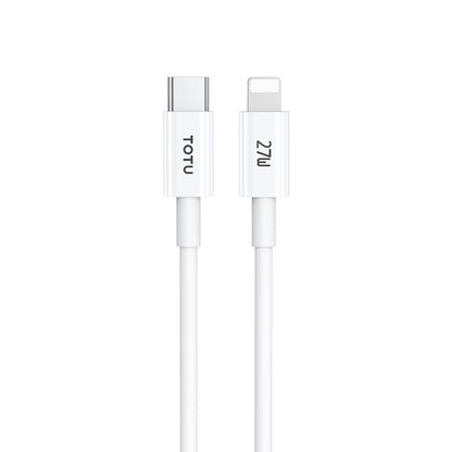 TOTU CB-1-PD 27W USB-C/Type-C to 8 Pin Data Cable, Length: 1m(White) - 2 in 1 Cable by TOTUDESIGN | Online Shopping South Africa | PMC Jewellery | Buy Now Pay Later Mobicred