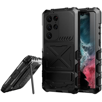 For Samsung Galaxy S24 Ultra 5G R-JUST Life Waterproof Dustproof Shockproof Phone Case(Black) - Galaxy S24 Ultra 5G Cases by R-JUST | Online Shopping South Africa | PMC Jewellery