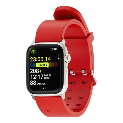 For Apple Watch Series 7 41mm Luminous Colorful Light Silicone Watch Band(Red) - Watch Bands by PMC Jewellery | Online Shopping South Africa | PMC Jewellery