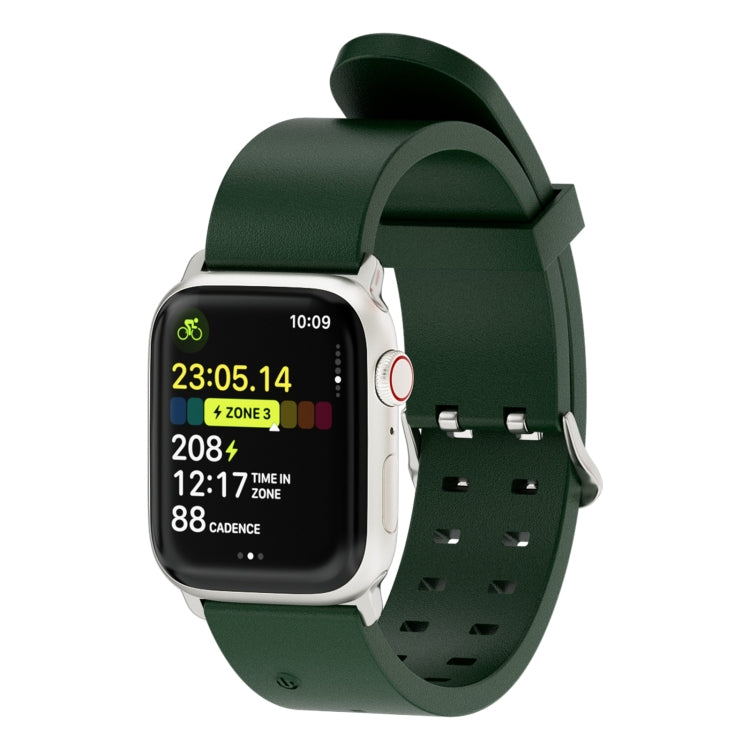 For Apple Watch 38mm Luminous Colorful Light Silicone Watch Band(Green) - Watch Bands by PMC Jewellery | Online Shopping South Africa | PMC Jewellery