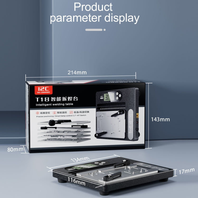 i2C T18 LCD Display PCB Motherboard Layered Desoldering Station With Glue Removal Module, US Plug - Repair Platform by PMC Jewellery | Online Shopping South Africa | PMC Jewellery