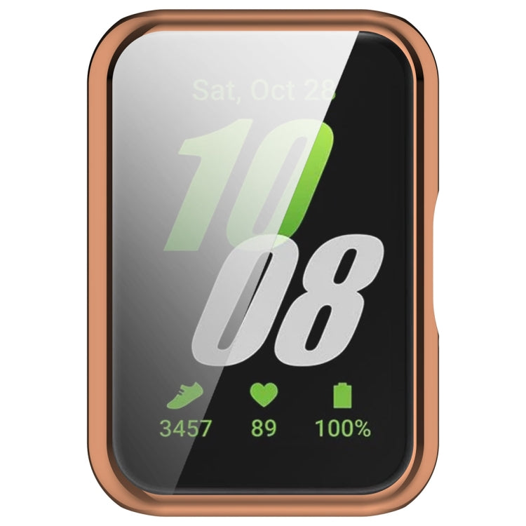 For Samsung Galaxy Fit 3 Full Coverage TPU Electroplated Watch Protective Case(Rose Gold) - Watch Cases by PMC TechLife | Online Shopping South Africa | PMC TechLife