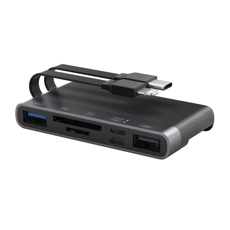 NK-1048HD 6 in 1 Multifunctional Docking Station(Black) - Converter & Adapter by PMC TechLife | Online Shopping South Africa | PMC TechLife | Buy Now Pay Later Mobicred