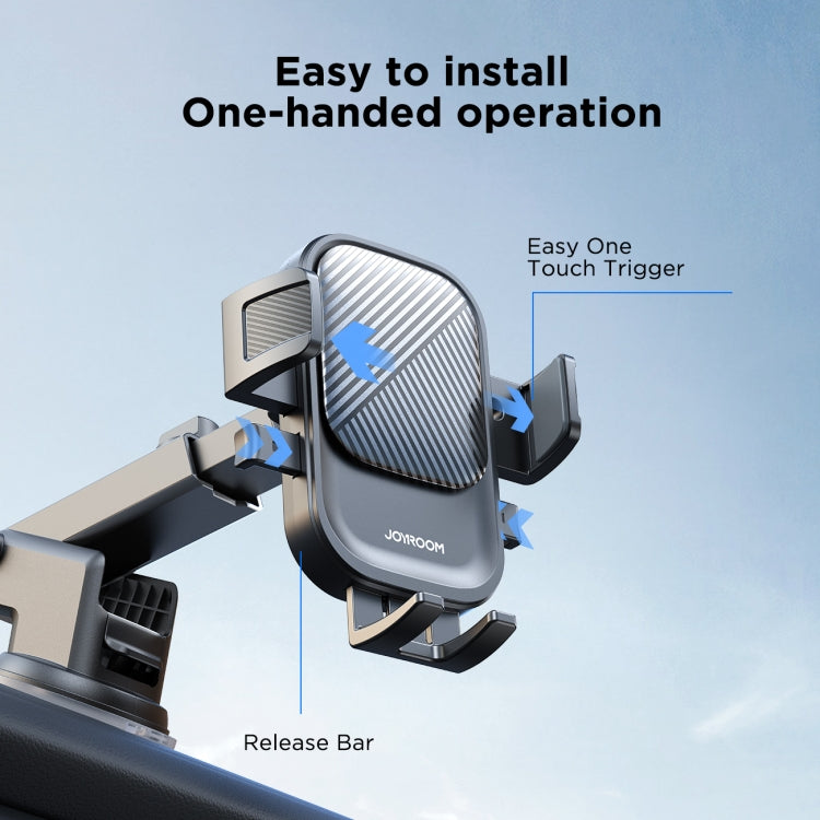 JOYROOM JR-OK6 Mechanical Car Phone Mount(Black) - Universal Car Holders by JOYROOM | Online Shopping South Africa | PMC TechLife | Buy Now Pay Later Mobicred