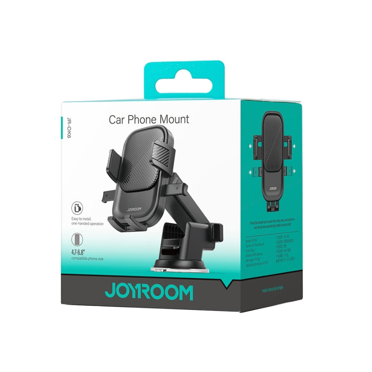 JOYROOM JR-OK6 Mechanical Car Phone Mount(Black) - Car Holders by JOYROOM | Online Shopping South Africa | PMC Jewellery | Buy Now Pay Later Mobicred