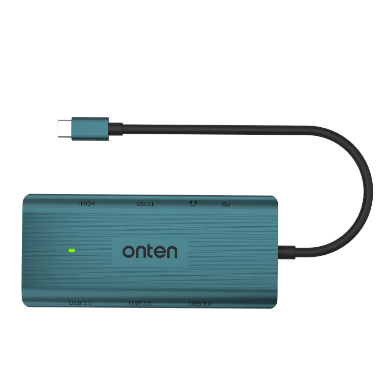 Onten UC961 9 in 1 USB-C / Type-C Multi-function HUB Docking Station(Green) - free shipping - PMC Jewellery - Order now!