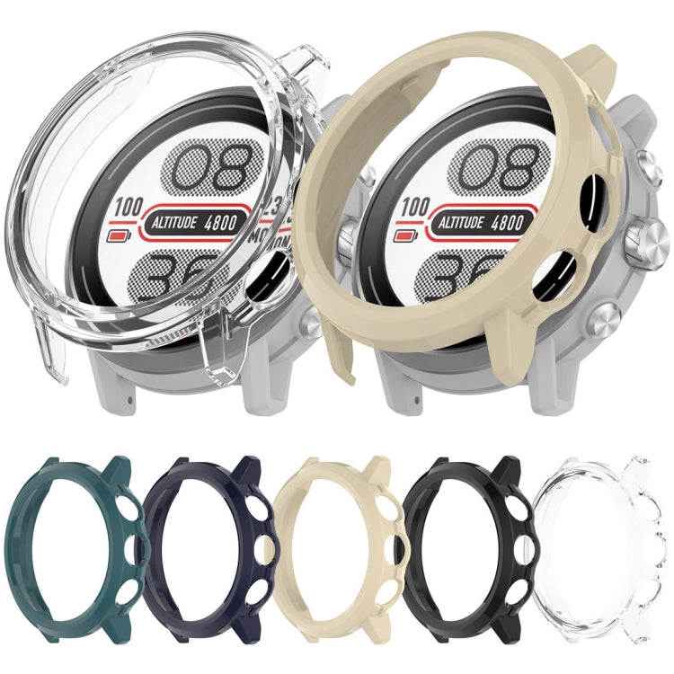 For Coros Apex 2 Pro Half Coverage Hollow PC Watch Protective Case(Black) - Watch Case by PMC TechLife | Online Shopping South Africa | PMC TechLife