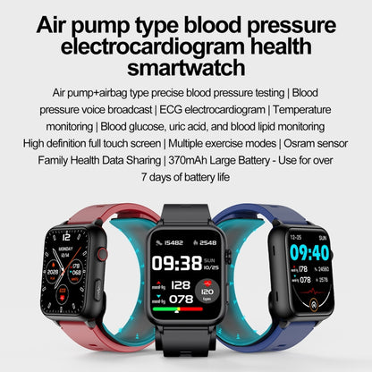 TK63 1.91 Inch Color Screen Air Pump Smart Watch, Supports Blood Pressure Monitoring / ECG(Blue) - Smart Watches by PMC Jewellery | Online Shopping South Africa | PMC Jewellery