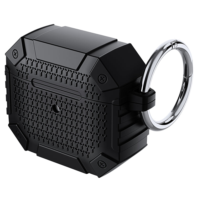 For AirPods 3 Wireless Earphones Shockproof Armor Protective Case(Black) - For AirPods 3 by PMC Jewellery | Online Shopping South Africa | PMC Jewellery | Buy Now Pay Later Mobicred