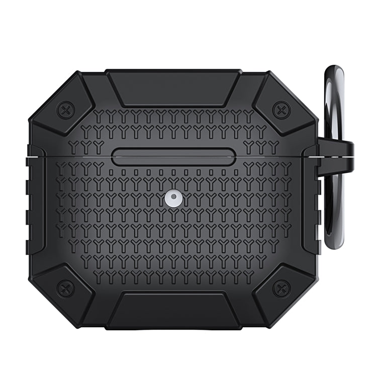 For AirPods 3 Wireless Earphones Shockproof Armor Protective Case(Black) - For AirPods 3 by PMC Jewellery | Online Shopping South Africa | PMC Jewellery | Buy Now Pay Later Mobicred