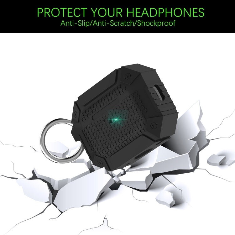 For AirPods Pro 2 Wireless Earphones Shockproof Armor Protective Case(Grey) - For AirPods Pro 2 by PMC Jewellery | Online Shopping South Africa | PMC Jewellery | Buy Now Pay Later Mobicred
