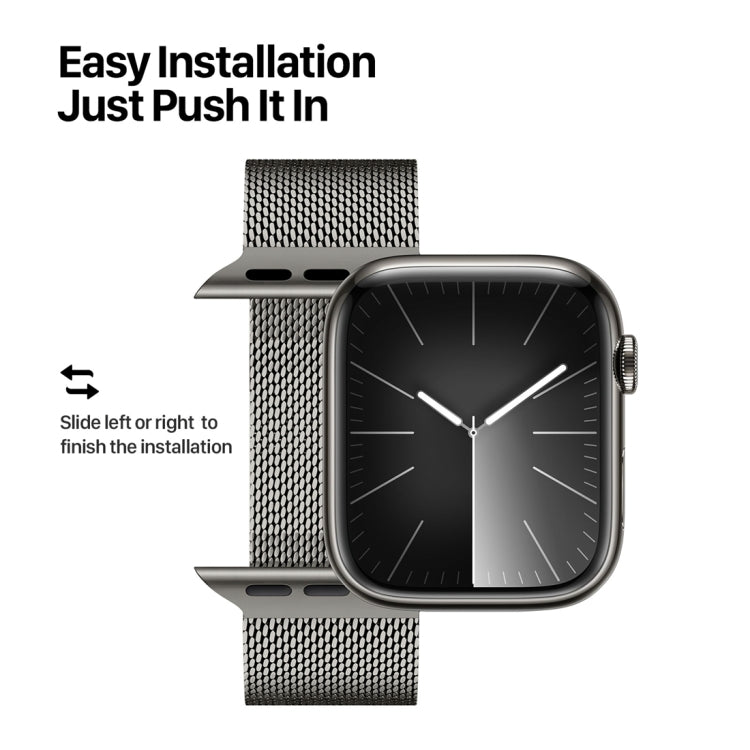 For Apple Watch SE 2023 44mm DUX DUCIS Milanese Pro Series Stainless Steel Watch Band(Graphite) - Watch Bands by DUX DUCIS | Online Shopping South Africa | PMC Jewellery