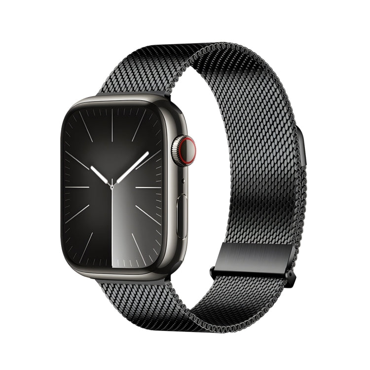 For Apple Watch SE 2023 40mm DUX DUCIS Milanese Pro Series Stainless Steel Watch Band(Black) - Watch Bands by DUX DUCIS | Online Shopping South Africa | PMC Jewellery