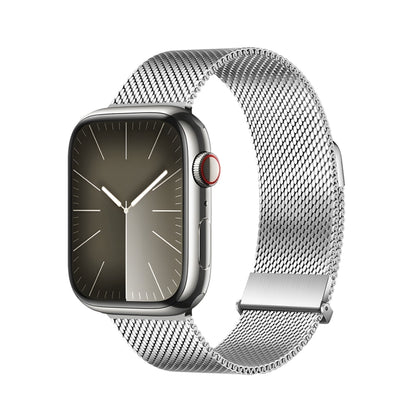 For Apple Watch SE 2023 40mm DUX DUCIS Milanese Pro Series Stainless Steel Watch Band(Silver) - Watch Bands by DUX DUCIS | Online Shopping South Africa | PMC Jewellery