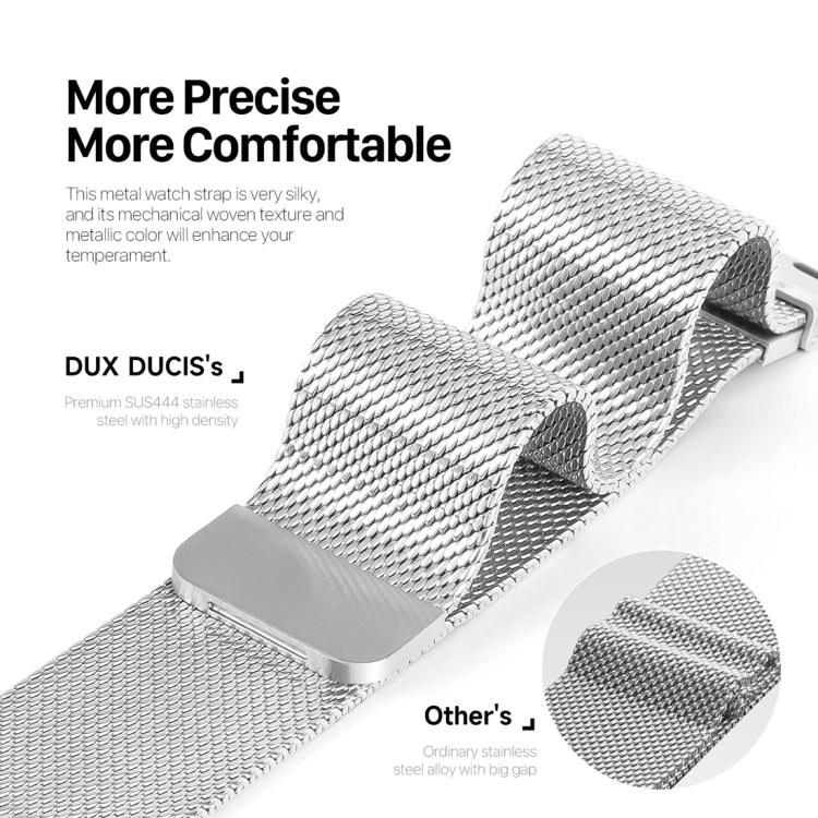 For Apple Watch Ultra 2 49mm DUX DUCIS Milanese Pro Series Stainless Steel Watch Band(Silver) - Watch Bands by DUX DUCIS | Online Shopping South Africa | PMC Jewellery