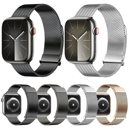 For Apple Watch Series 8 45mm DUX DUCIS Milanese Pro Series Stainless Steel Watch Band(Graphite) - Watch Bands by DUX DUCIS | Online Shopping South Africa | PMC Jewellery