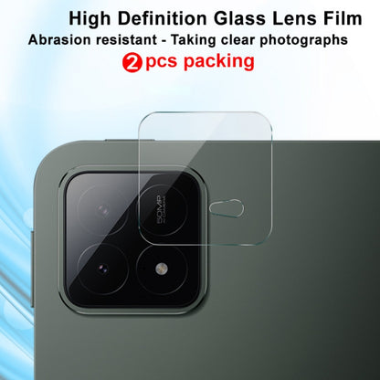 For Xiaomi Pad 6S Pro 12.4 2 PCS/Set IMAK HD Glass Rear Camera Lens Film - Others by imak | Online Shopping South Africa | PMC Jewellery | Buy Now Pay Later Mobicred