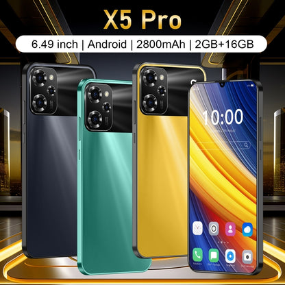 X5 Pro / X17, 2GB+16GB, 6.49 inch Face Identification Android 8.1 MTK6580A Quad Core, Network: 3G, Dual SIM(Black) -  by PMC Jewellery | Online Shopping South Africa | PMC Jewellery