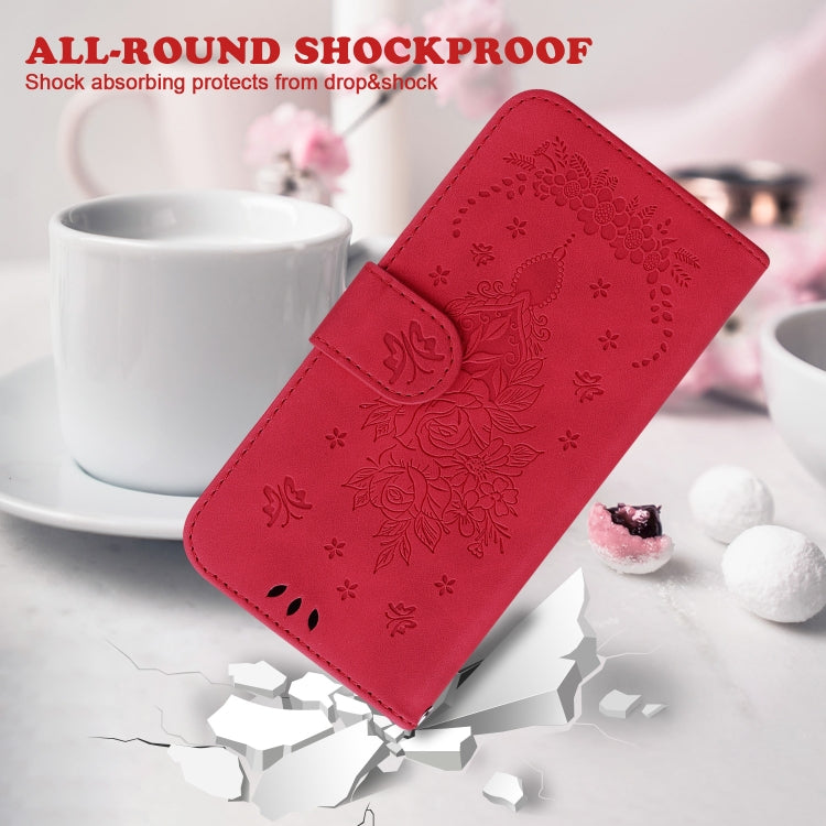 For Google Pixel 9 Pro Butterfly Rose Embossed Leather Phone Case(Red) - free shipping - PMC TechLife - Order now!