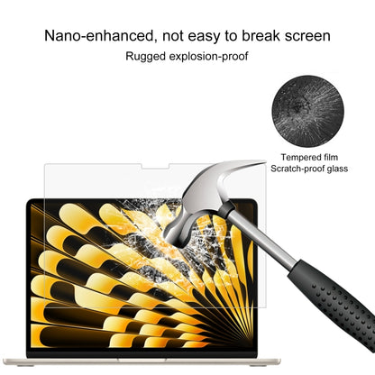 For Macbook Air 15 2024 0.26mm 9H Surface Hardness Explosion-proof Tempered Glass Film - Screen Protectors by PMC Jewellery | Online Shopping South Africa | PMC Jewellery | Buy Now Pay Later Mobicred