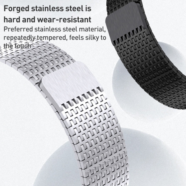 For Apple Watch Series 4 44mm Milanese Loop Magnetic Clasp Stainless Steel Watch Band(Silver) - Watch Bands by PMC Jewellery | Online Shopping South Africa | PMC Jewellery