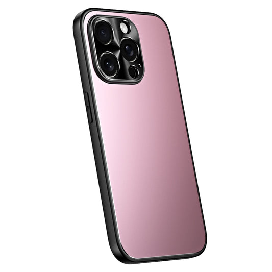 For iPhone 15 Pro R-JUST RJ-61 Electroplating Frosted TPU + PC Phone Case(Pink) - iPhone 15 Pro Cases by R-JUST | Online Shopping South Africa | PMC Jewellery