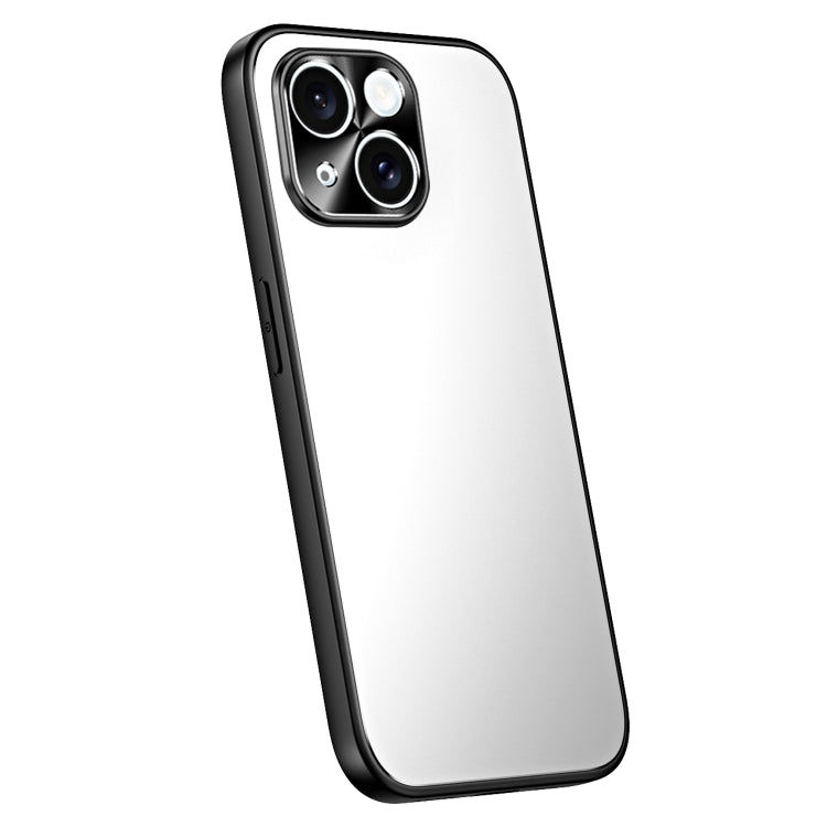 For iPhone 14 R-JUST RJ-61 Electroplating Frosted TPU + PC Phone Case(Silver) - iPhone 14 Cases by R-JUST | Online Shopping South Africa | PMC Jewellery