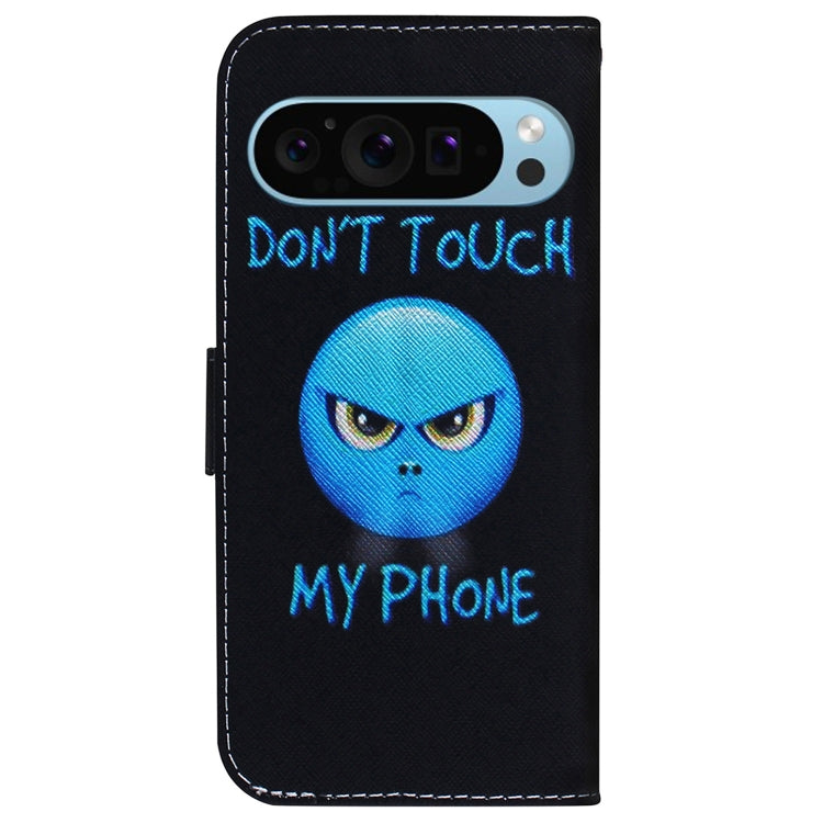 For Google Pixel 9 Coloured Drawing Flip Leather Phone Case(Anger) - Google Cases by PMC TechLife | Online Shopping South Africa | PMC TechLife | Buy Now Pay Later Mobicred