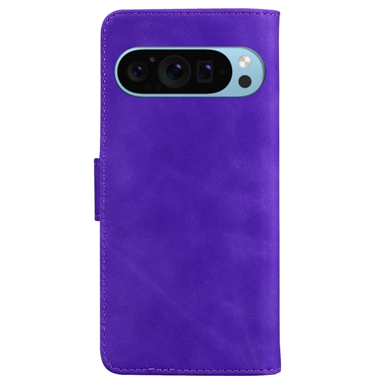 For Google Pixel 9 Pro Skin Feel Pure Color Flip Leather Phone Case(Purple) - Google Cases by PMC Jewellery | Online Shopping South Africa | PMC Jewellery | Buy Now Pay Later Mobicred