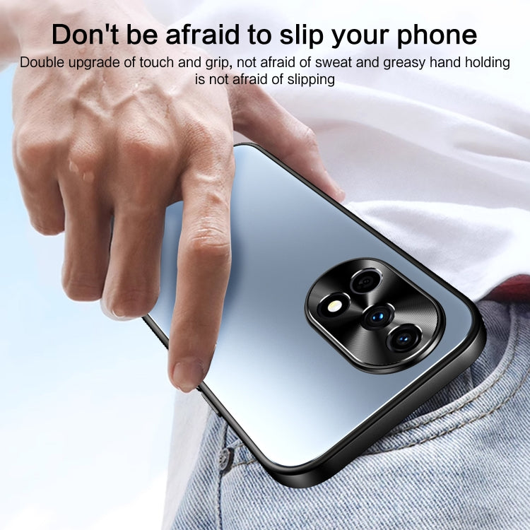 For Huawei nova 12 R-JUST RJ-61 Electroplating Frosted TPU + PC Phone Case(Grey) - Huawei Cases by R-JUST | Online Shopping South Africa | PMC TechLife | Buy Now Pay Later Mobicred
