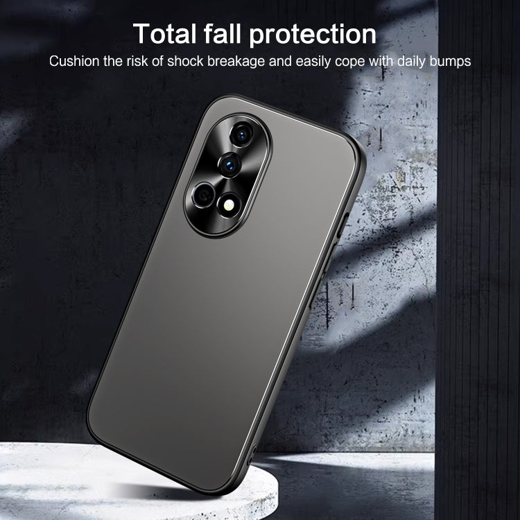 For Huawei nova 12 R-JUST RJ-61 Electroplating Frosted TPU + PC Phone Case(Silver) - Huawei Cases by R-JUST | Online Shopping South Africa | PMC Jewellery