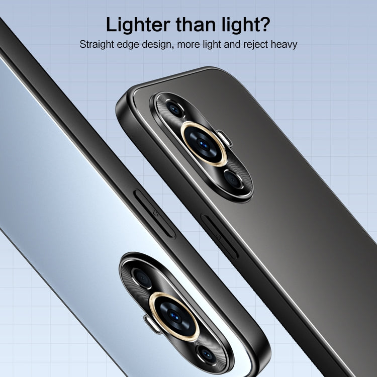 For Huawei nova 11 R-JUST RJ-61 Electroplating Frosted TPU + PC Phone Case(Grey) - Huawei Cases by R-JUST | Online Shopping South Africa | PMC TechLife | Buy Now Pay Later Mobicred