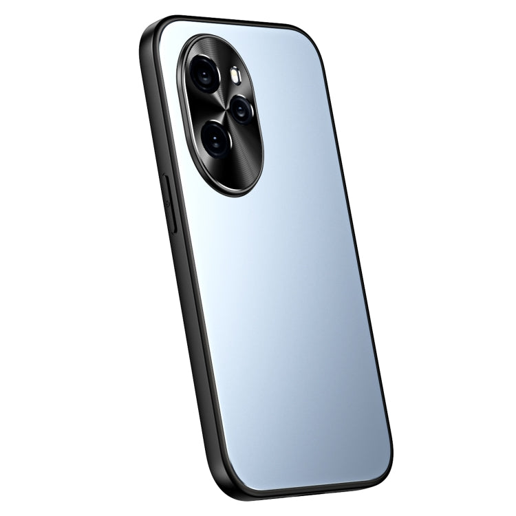 For Honor 100 Pro R-JUST RJ-61 Electroplating Frosted TPU + PC Phone Case(Blue) - Honor Cases by R-JUST | Online Shopping South Africa | PMC TechLife | Buy Now Pay Later Mobicred