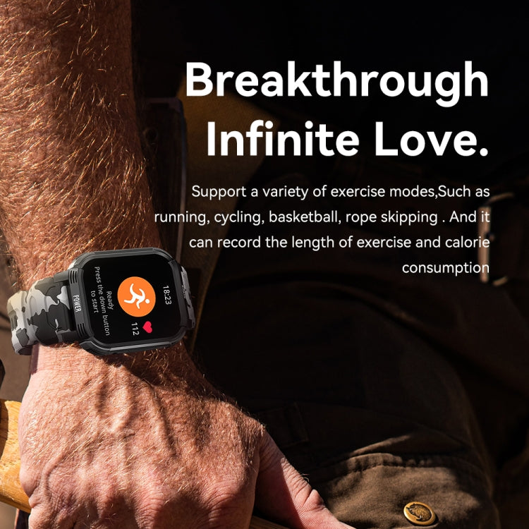 LEMFO LT08 1.85 inch TFT Screen Smart Watch Supports Bluetooth Calls(Gun Black) - free shipping - PMC TechLife - Order now!