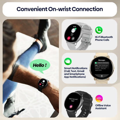 Zeblaze GTR 3 Pro 1.43 inch Screen Voice Calling Smart Watch, Support Heart Rate / Blood Pressure / Blood Oxygen(Gold) - Smart Watches by Zeblaze | Online Shopping South Africa | PMC Jewellery
