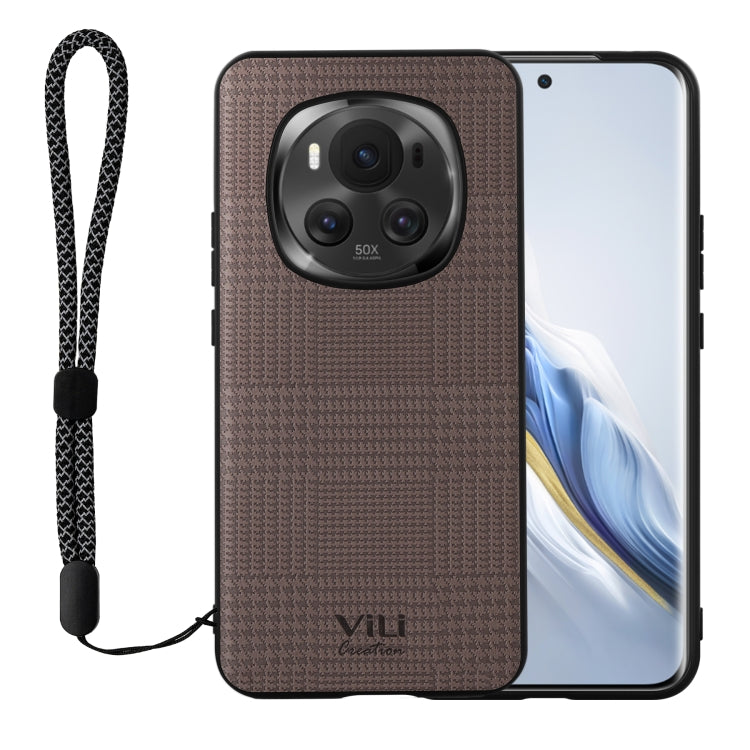 For Honor Magic6 ViLi TH Series Shockproof Phone Case(Brown) - Honor Cases by ViLi | Online Shopping South Africa | PMC Jewellery | Buy Now Pay Later Mobicred