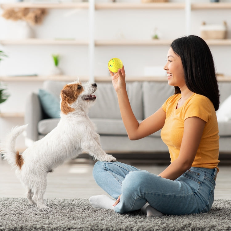 O5 Smart Pet Cat Toy Ball Luminous Yo-Yo Diameter 2.4 inches Standalone Version(Orange) - Rubber Silicone Toys by PMC Jewellery | Online Shopping South Africa | PMC Jewellery