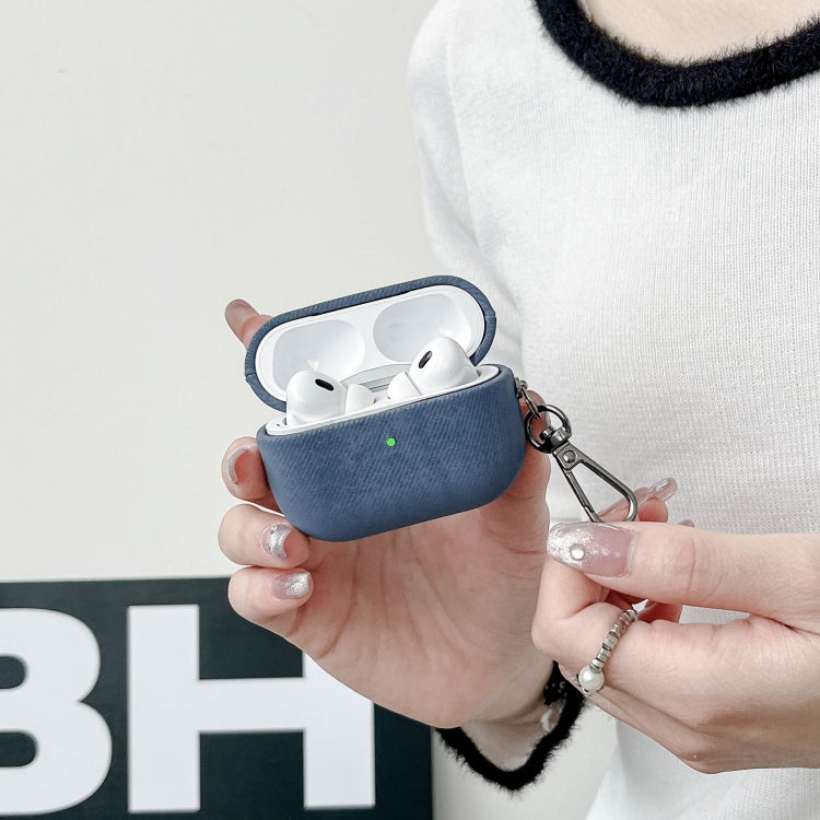 For AirPods 3 Suede Earphone Protective Case(Blue) - For AirPods 3 by PMC Jewellery | Online Shopping South Africa | PMC Jewellery | Buy Now Pay Later Mobicred