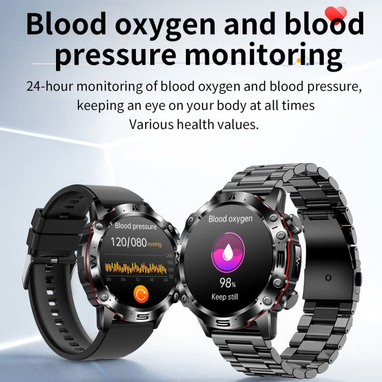ET482 1.43 inch AMOLED Screen Sports Smart Watch Support Bluethooth Call /  ECG Function(Black Silicone Band) - Smart Watches by PMC Jewellery | Online Shopping South Africa | PMC Jewellery