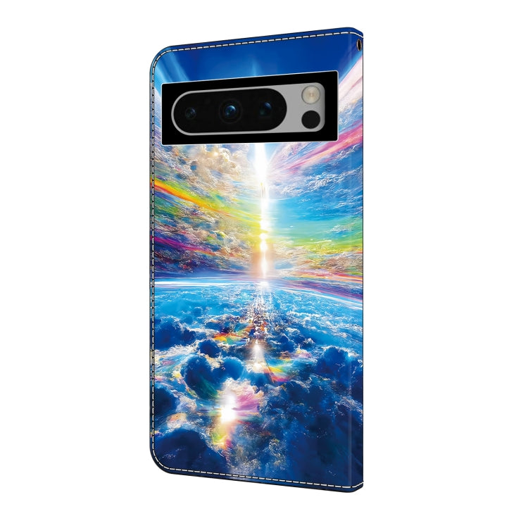 For Google Pixel 9 Pro Crystal Painted Leather Phone case(Colorful Sky) - Google Cases by PMC Jewellery | Online Shopping South Africa | PMC Jewellery | Buy Now Pay Later Mobicred