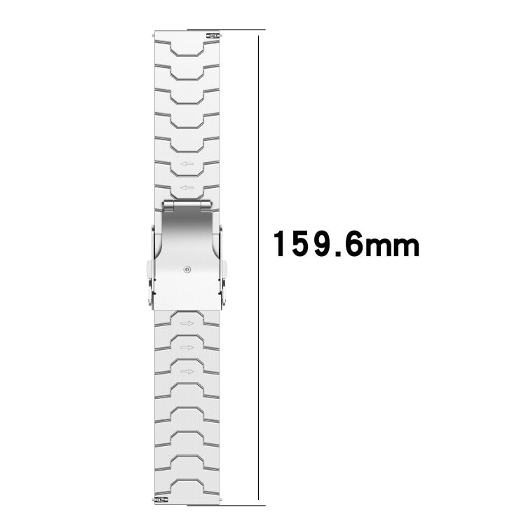 22mm Titanium Metal Watch Band(Silver) - 22mm Bands by PMC TechLife | Online Shopping South Africa | PMC TechLife