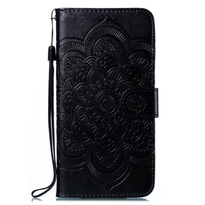 For Google Pixel 9 Sun Mandala Embossing Pattern Phone Leather Case(Black) - Google Cases by PMC Jewellery | Online Shopping South Africa | PMC Jewellery | Buy Now Pay Later Mobicred